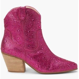 Matisse by Altar’d State pink rhinestone cowgirl boots- 9